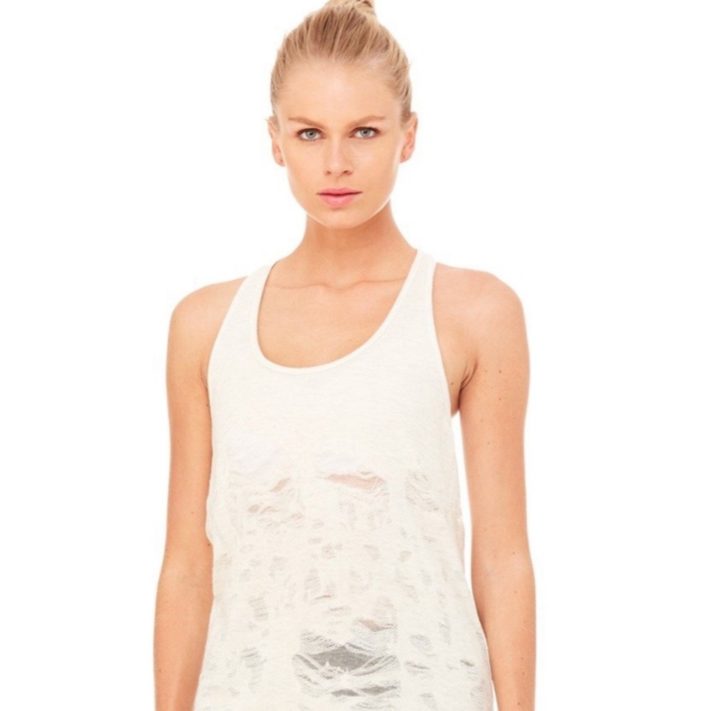 ALO Pure Tank - White Distressed